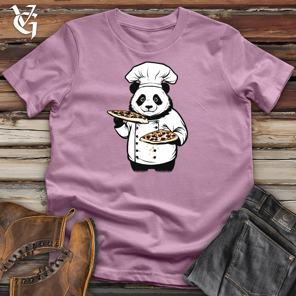 Viking Goods Panda Pizza Chef Cotton Tee Orchid / L
