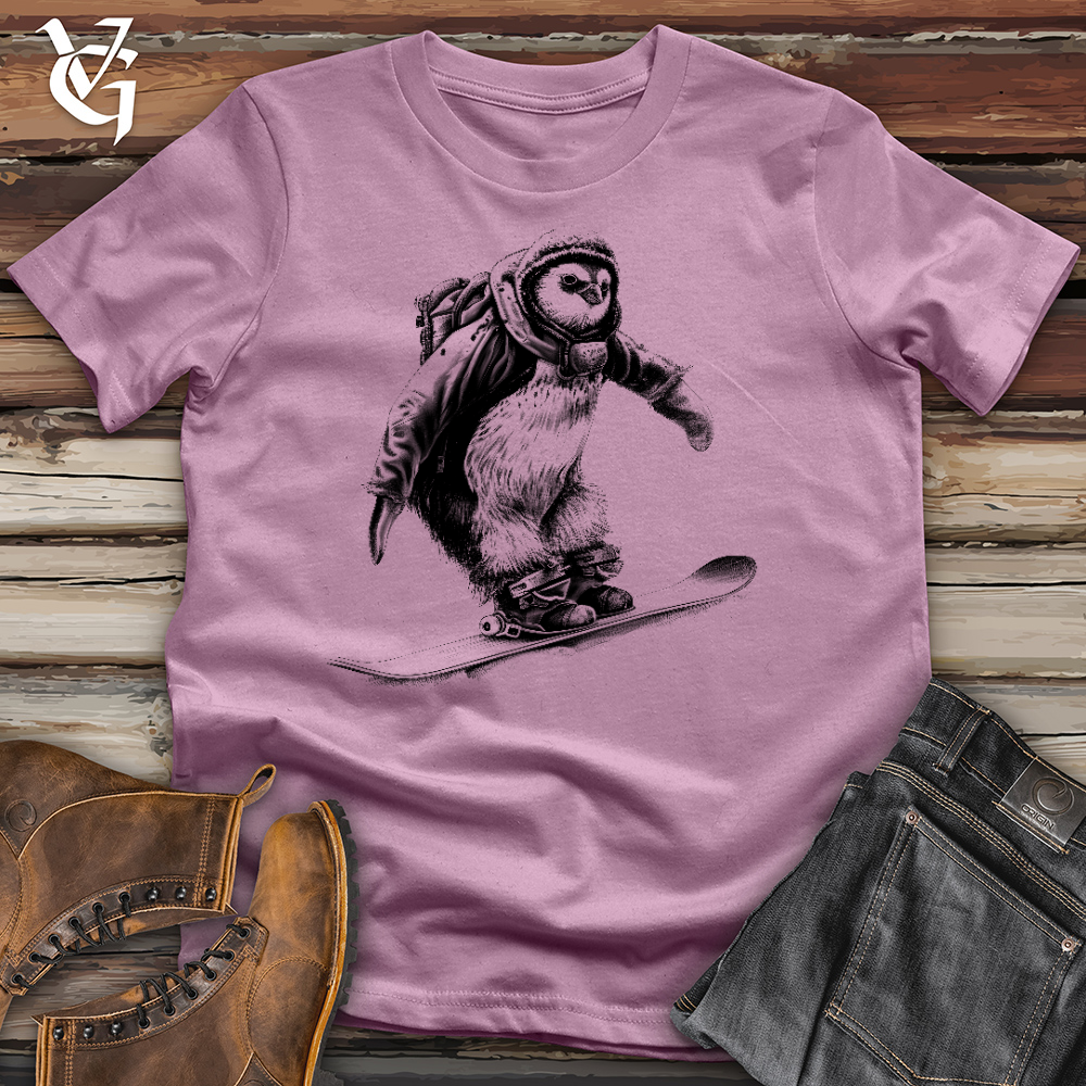Viking Goods Penguin On Skates Cotton Tees Orchid / L
