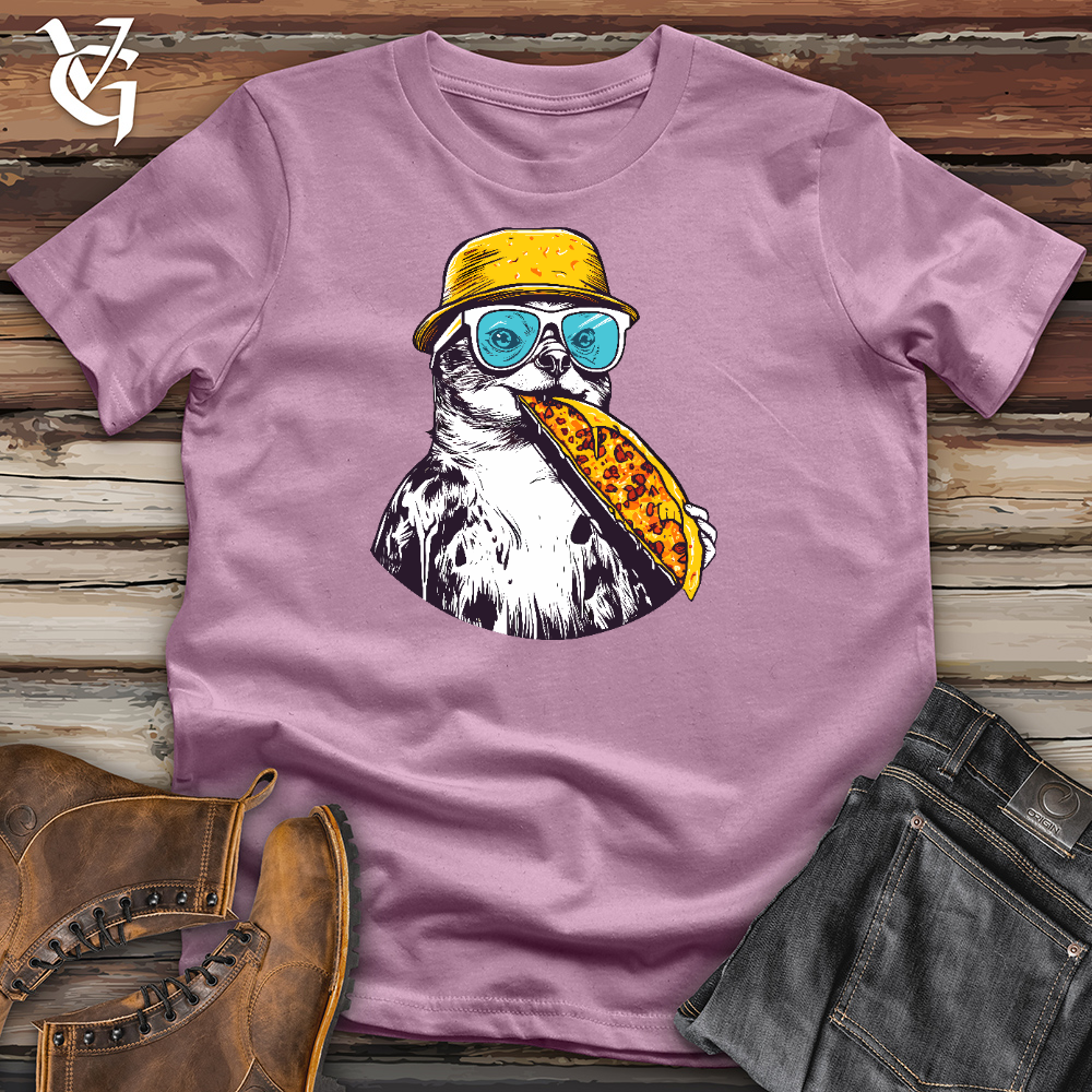 Viking Goods Pizza Chill Penguin Cotton Tee Orchid / L
