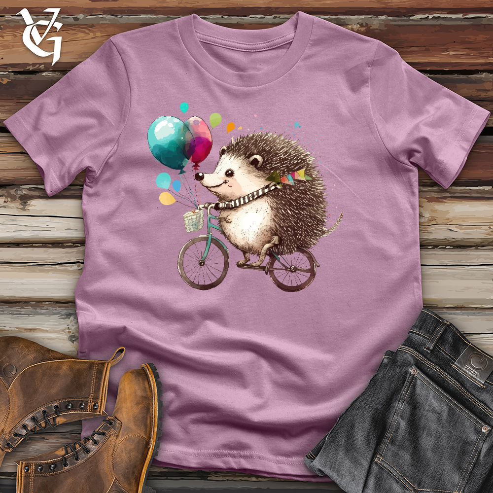 Viking Goods Porcupine Cyclist Cotton Tee Orchid / L