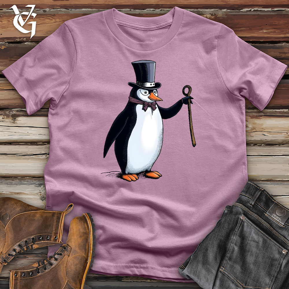 Viking Goods Professor Penguin Cotton Tee Orchid / L
