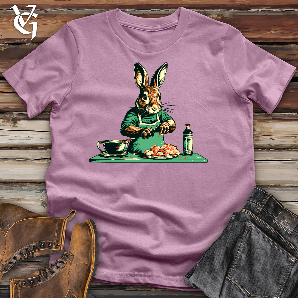 Viking Goods Rabbit Preparing Food Cotton Tee Orchid / L