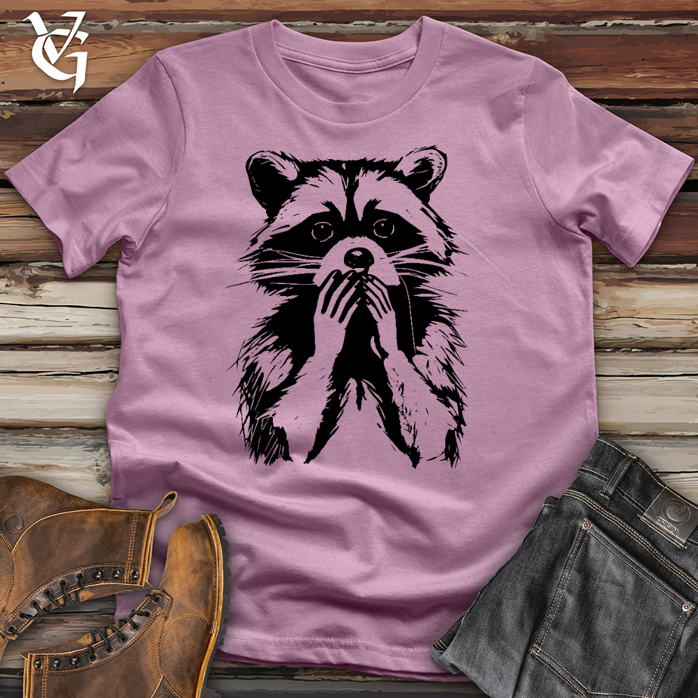 Viking Goods Raccoon Whoops Cotton Tee Orchid / L