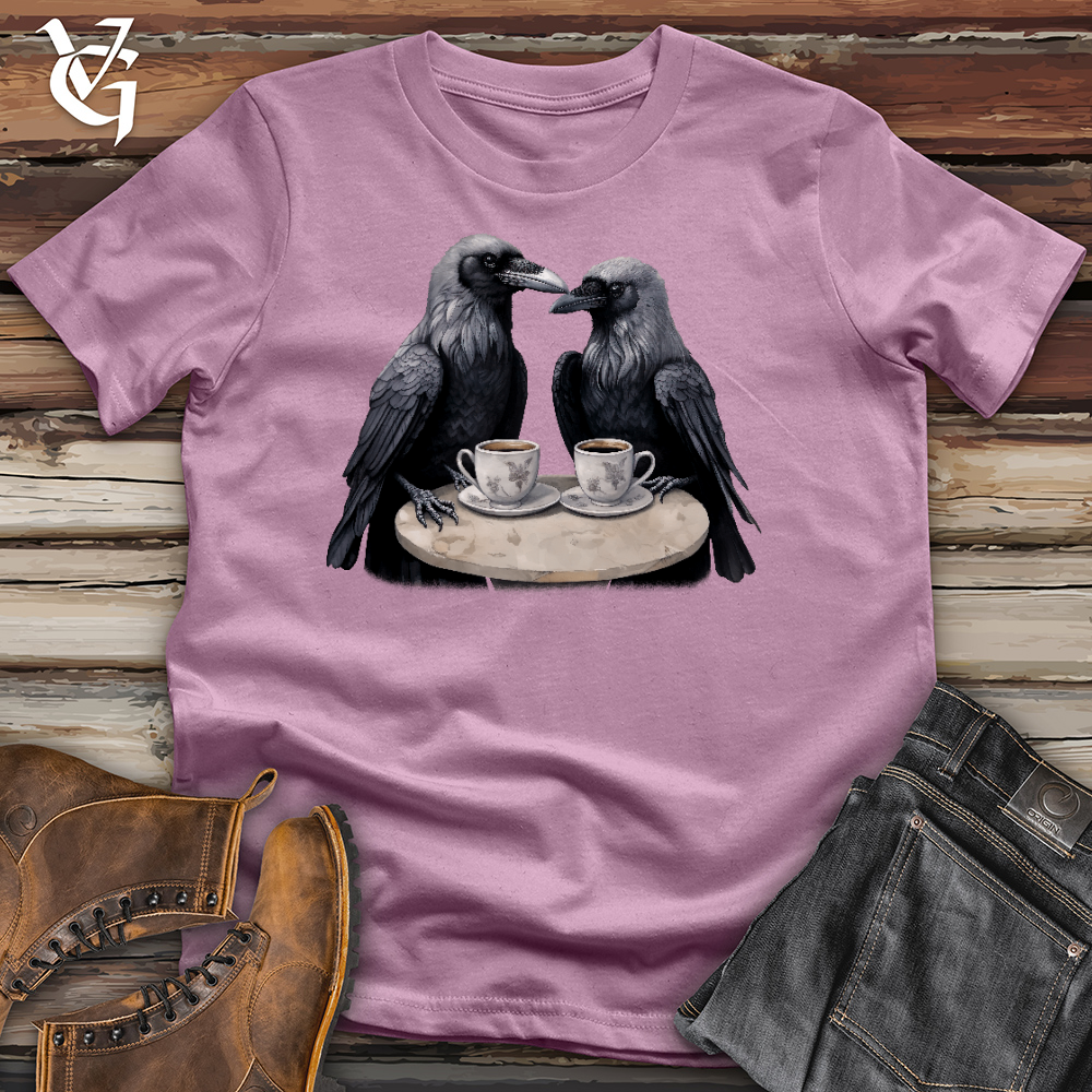 Viking Goods Raven Coffee Date Cotton Tee Orchid / L