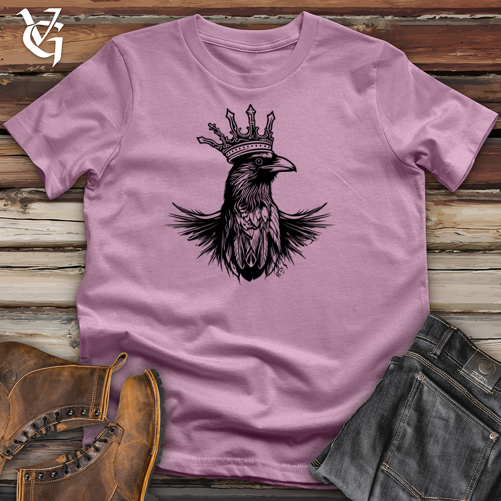 Viking Goods Regal Raven Monarchy Cotton Tee Orchid / L