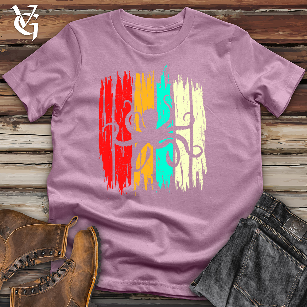 Viking Goods Retro Octopus Cotton Tee Orchid / L