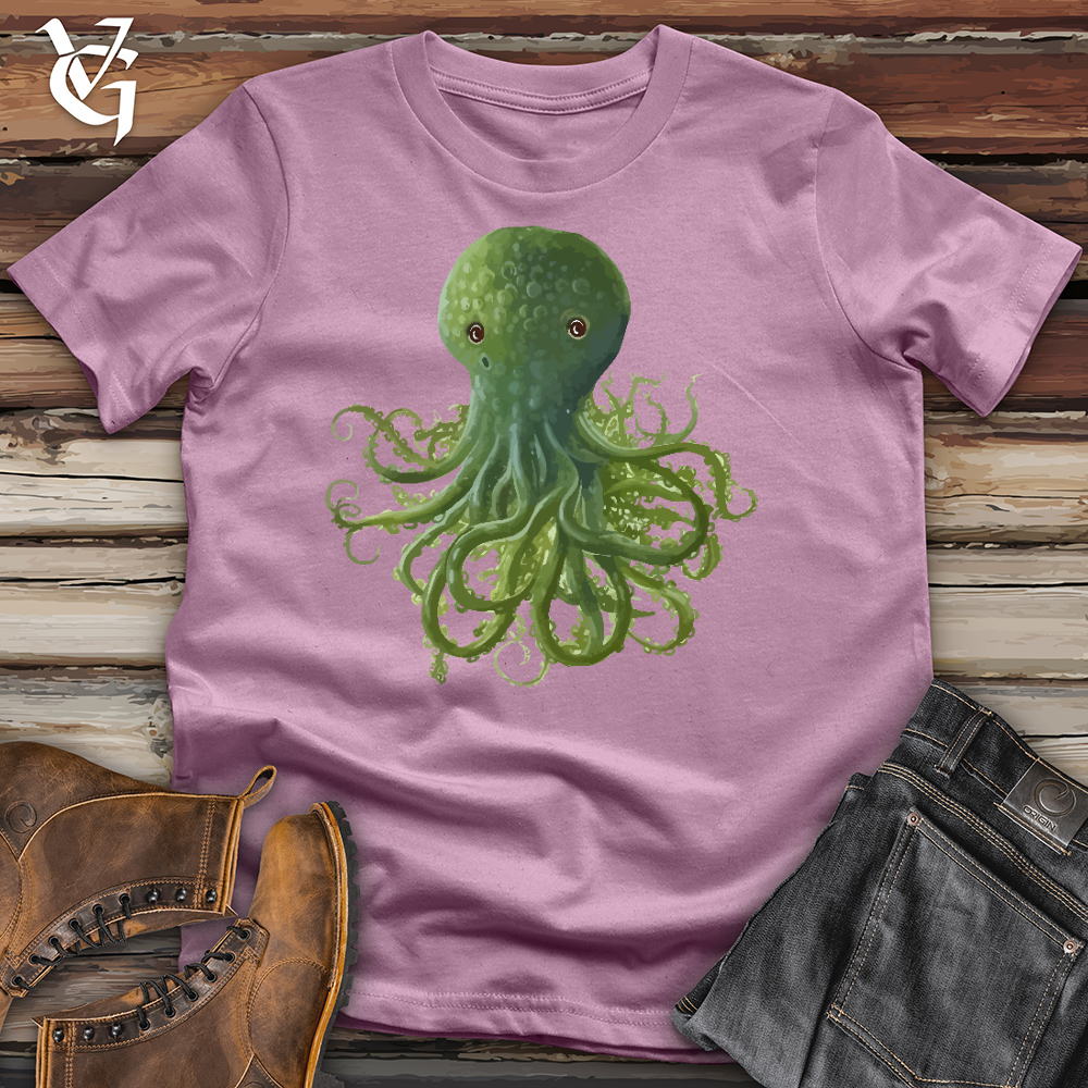 Viking Goods Seaweed Octopus Cotton Tee Orchid / L