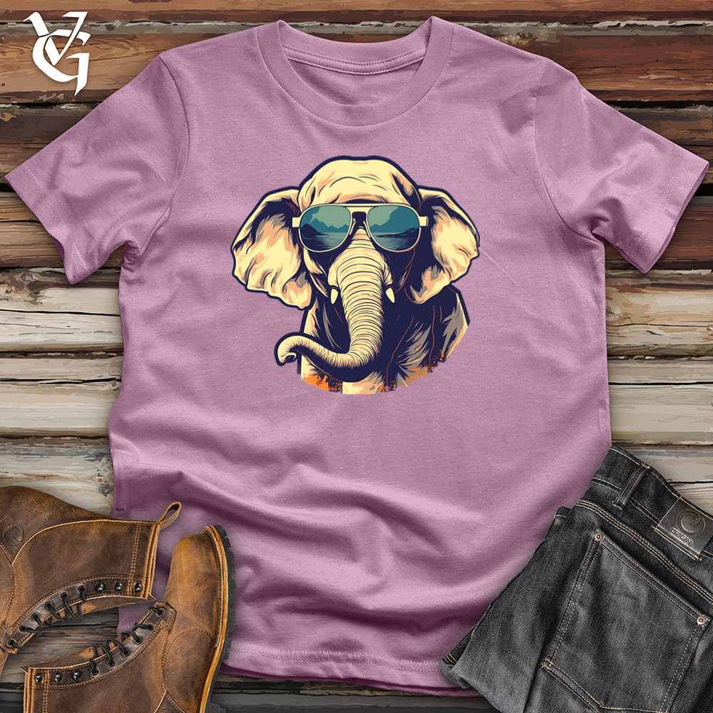 Viking Goods Skateboard Safari Elephunk Cotton Tee Orchid / L