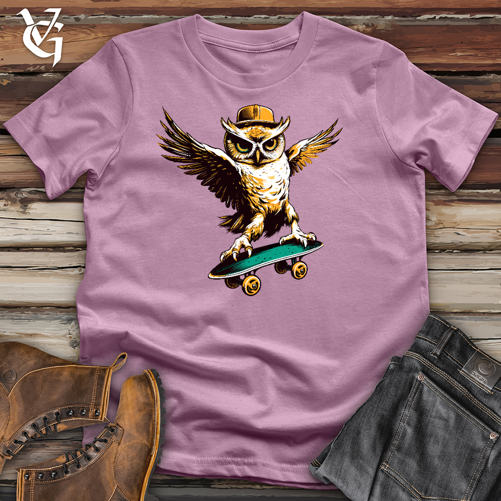 Viking Goods Skatewise Owl Cotton Tee Orchid / L