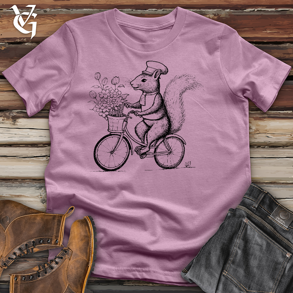 Viking Goods Squirrel Ride Cotton Tee Orchid / L