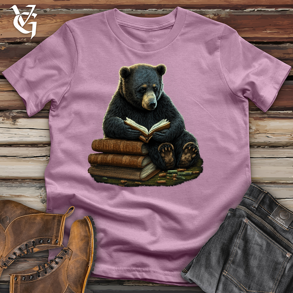 Viking Goods Studious Bear Cotton Tee Orchid / L