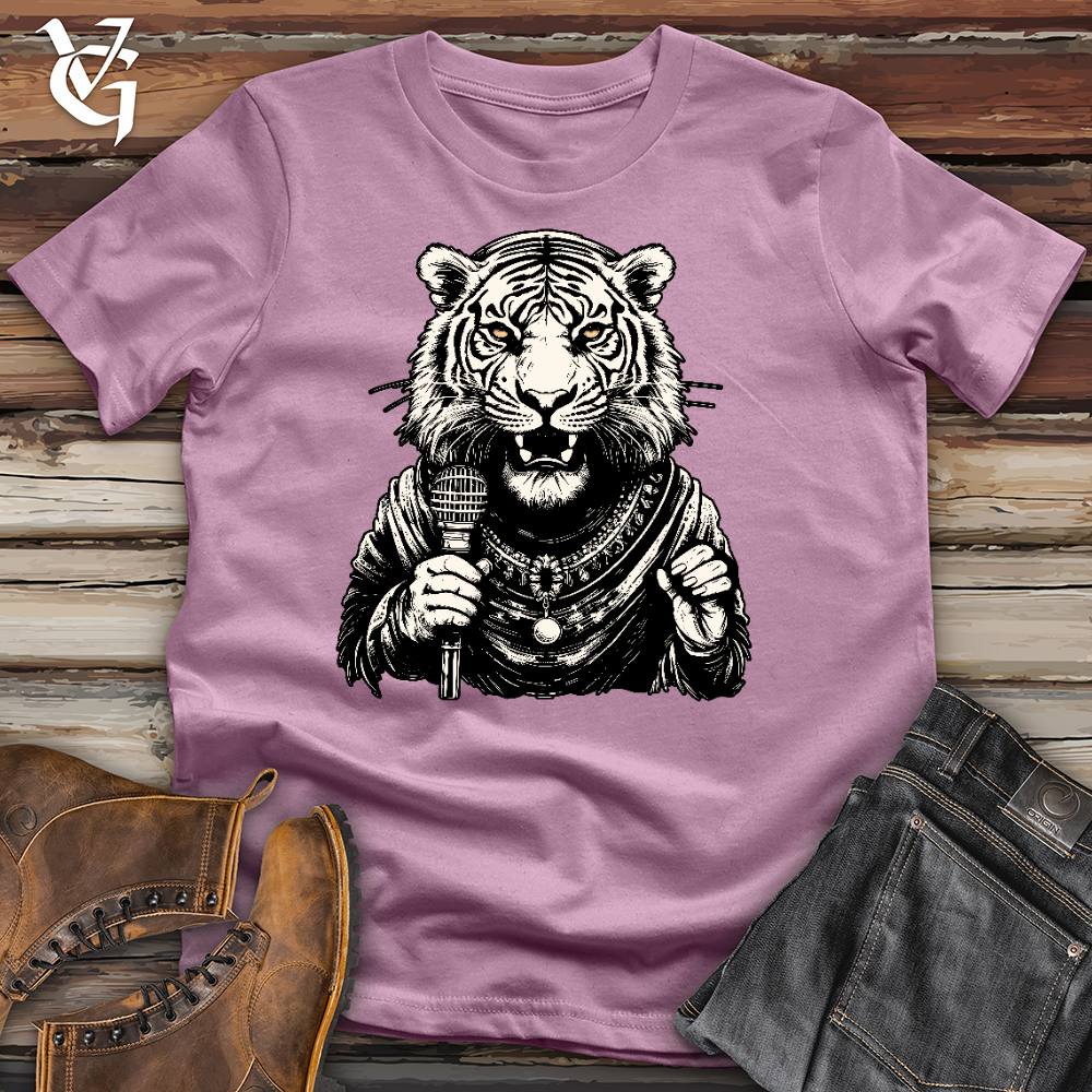 Viking Goods Tiger Lead Singer Cotton Tee Orchid / L