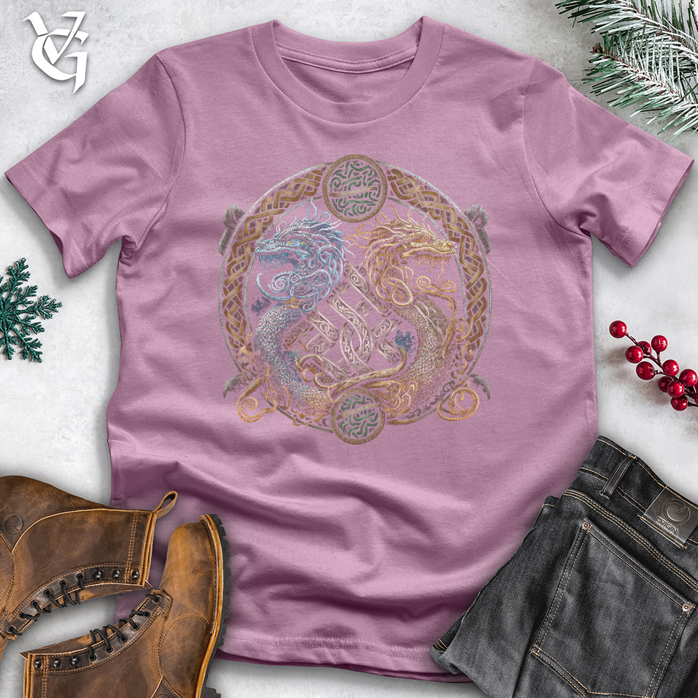 Viking Goods Two Dragons Cotton Tee Orchid / L
