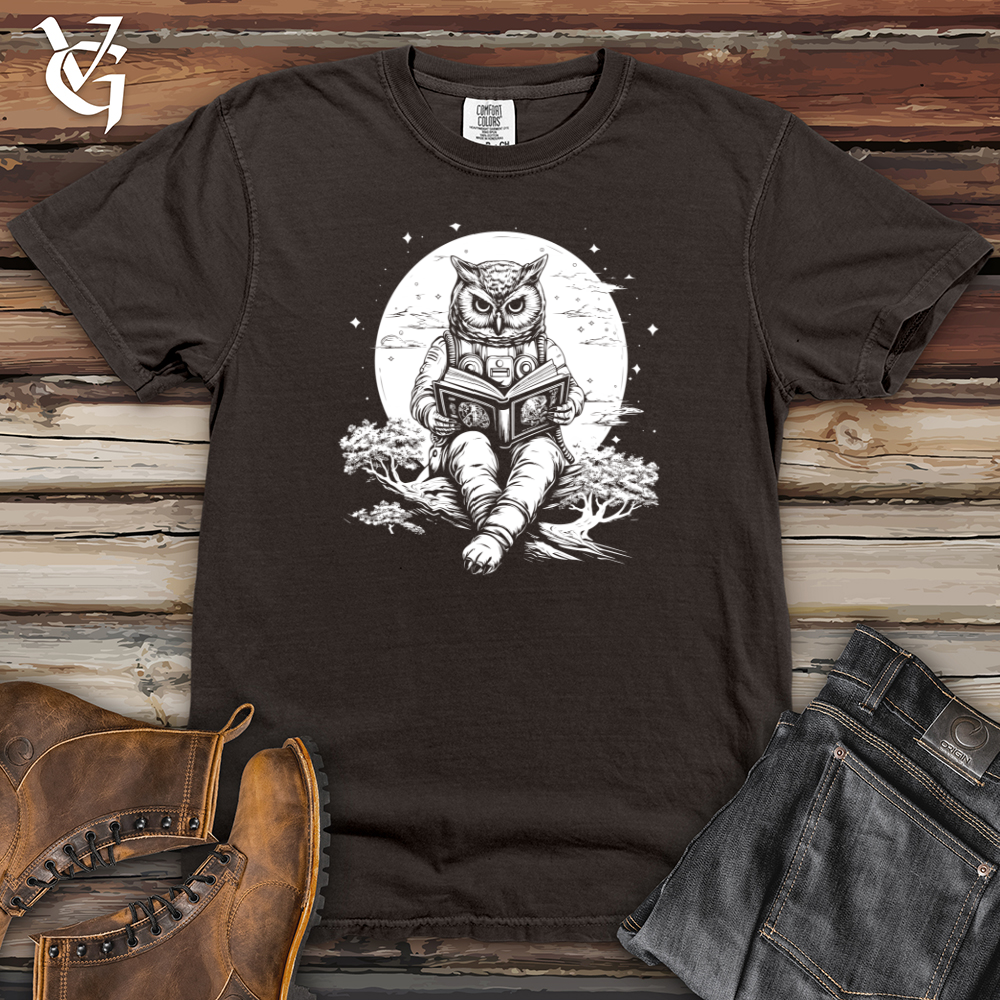 Viking Goods Astronaut Owl Heavy Cotton Comfort Colors Tee Pepper / L