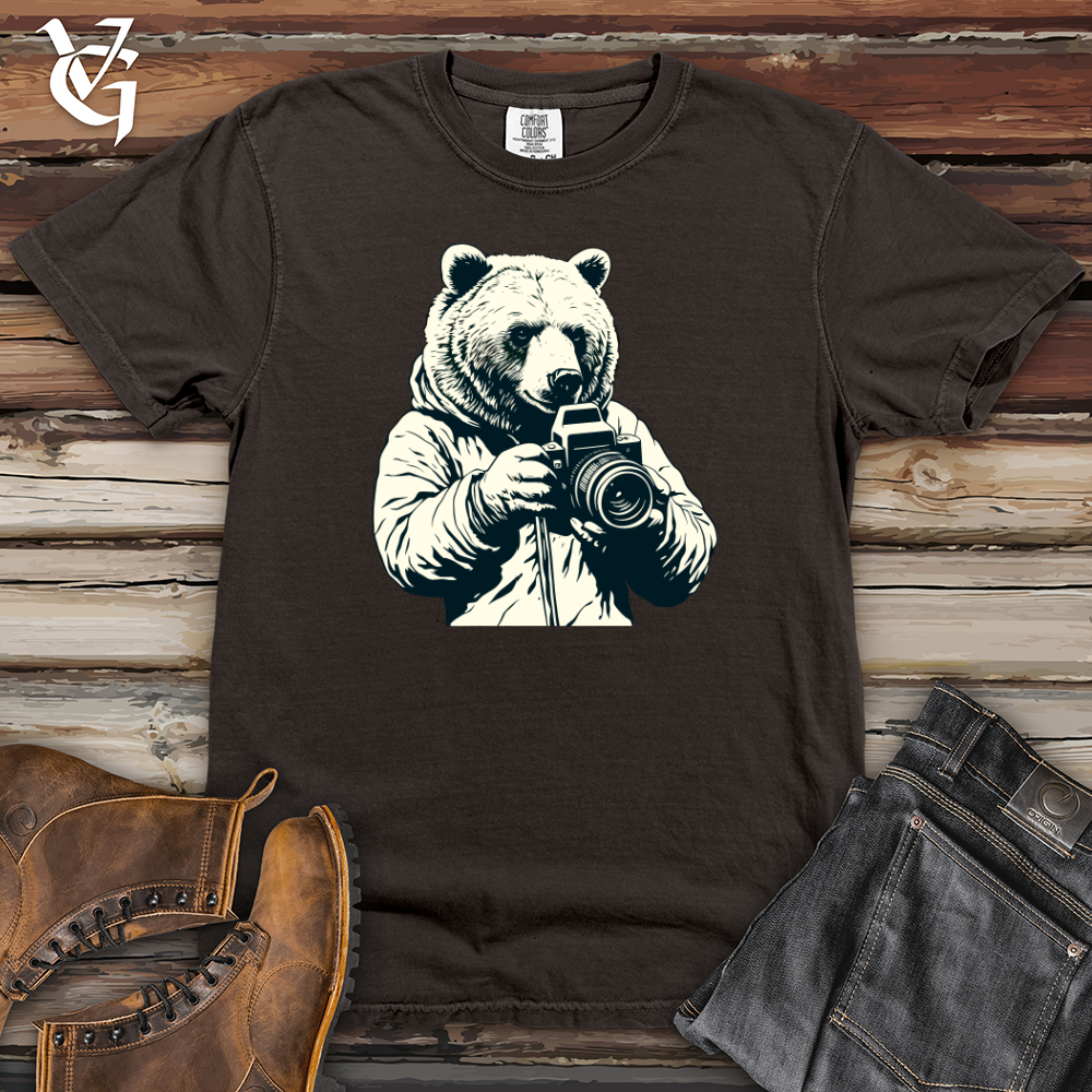 Viking Goods Bear Behind the Lens Moment Heavy Cotton Comfort Colors Tee Pepper / L