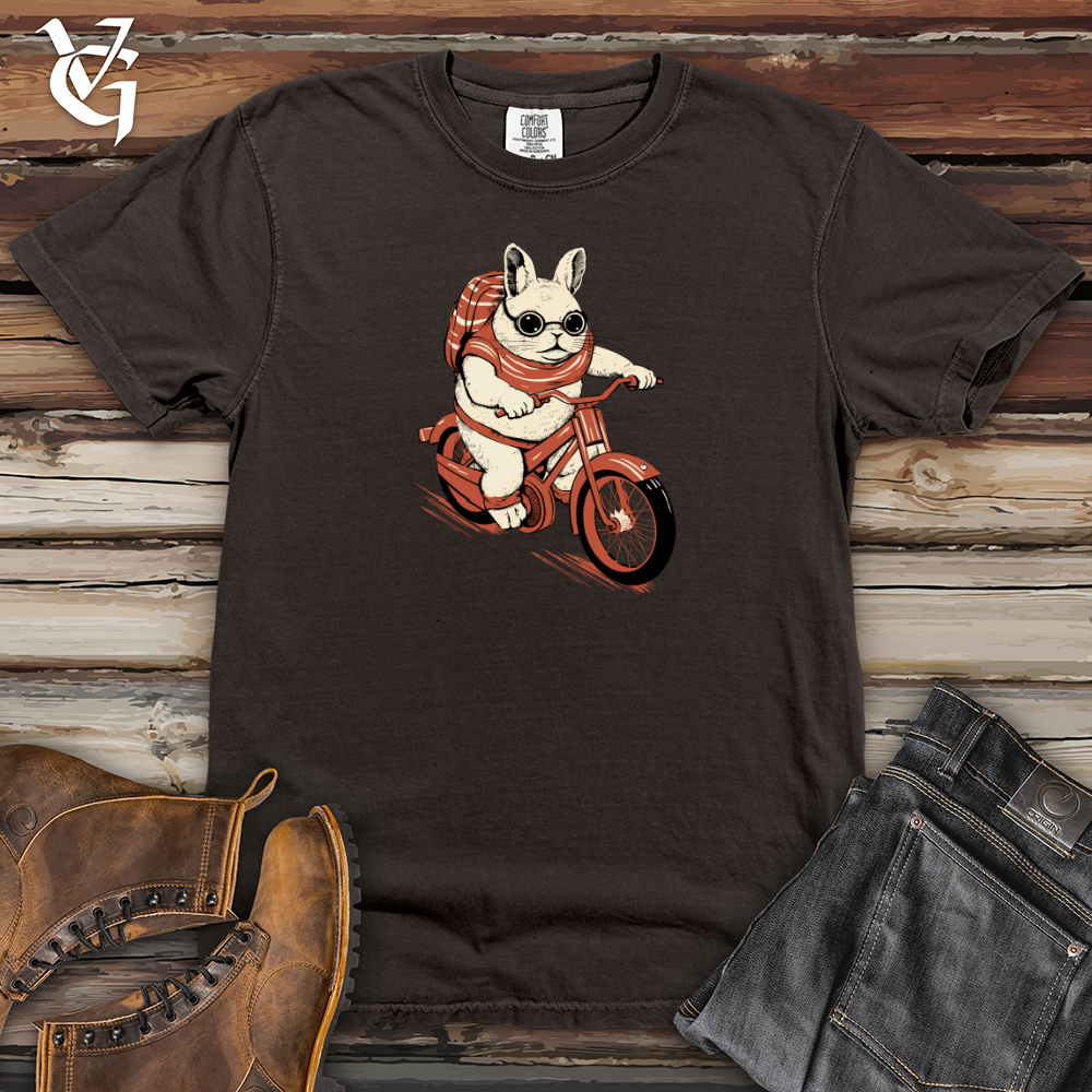 Viking Goods Chinchilla Pedal Power Cozy Ride Heavy Cotton Comfort Colors Tee Pepper / L