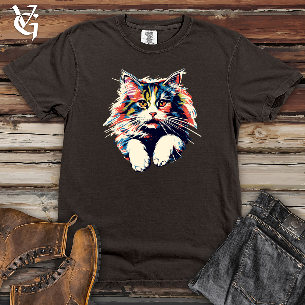 Viking Goods Cosmic Feline Splash Heavy Cotton Comfort Colors Tee Pepper / L