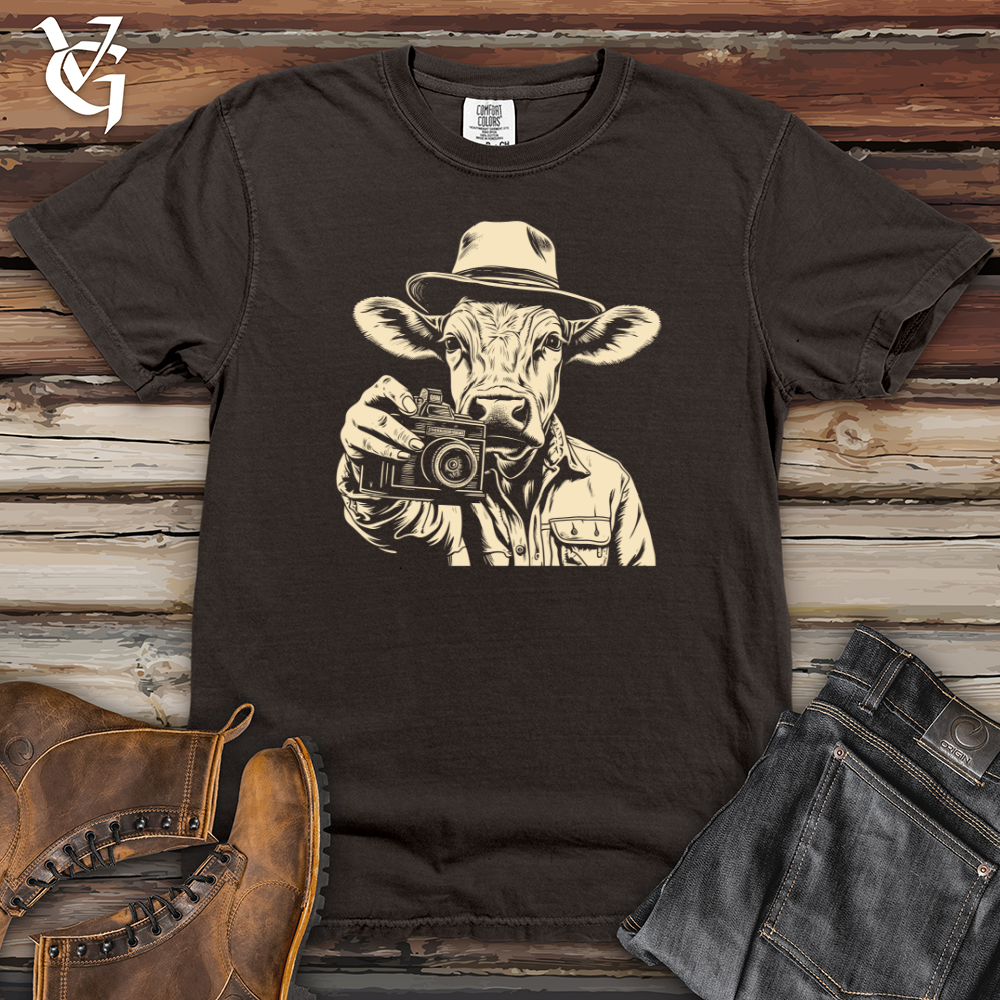 Viking Goods Cow Capturing Charm Clicks Heavy Cotton Comfort Colors Tee Pepper / L