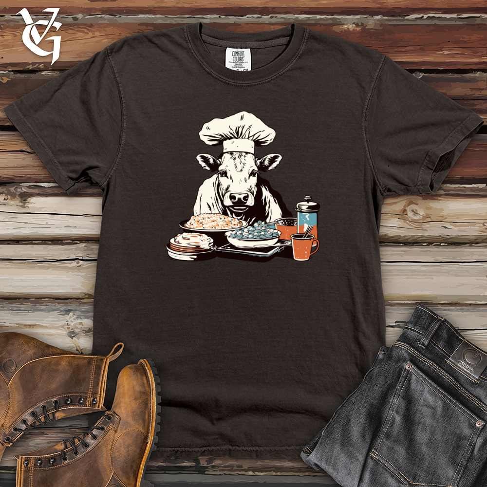 Viking Goods Cow Culinary Delight Heavy Cotton Comfort Colors Tee Pepper / L