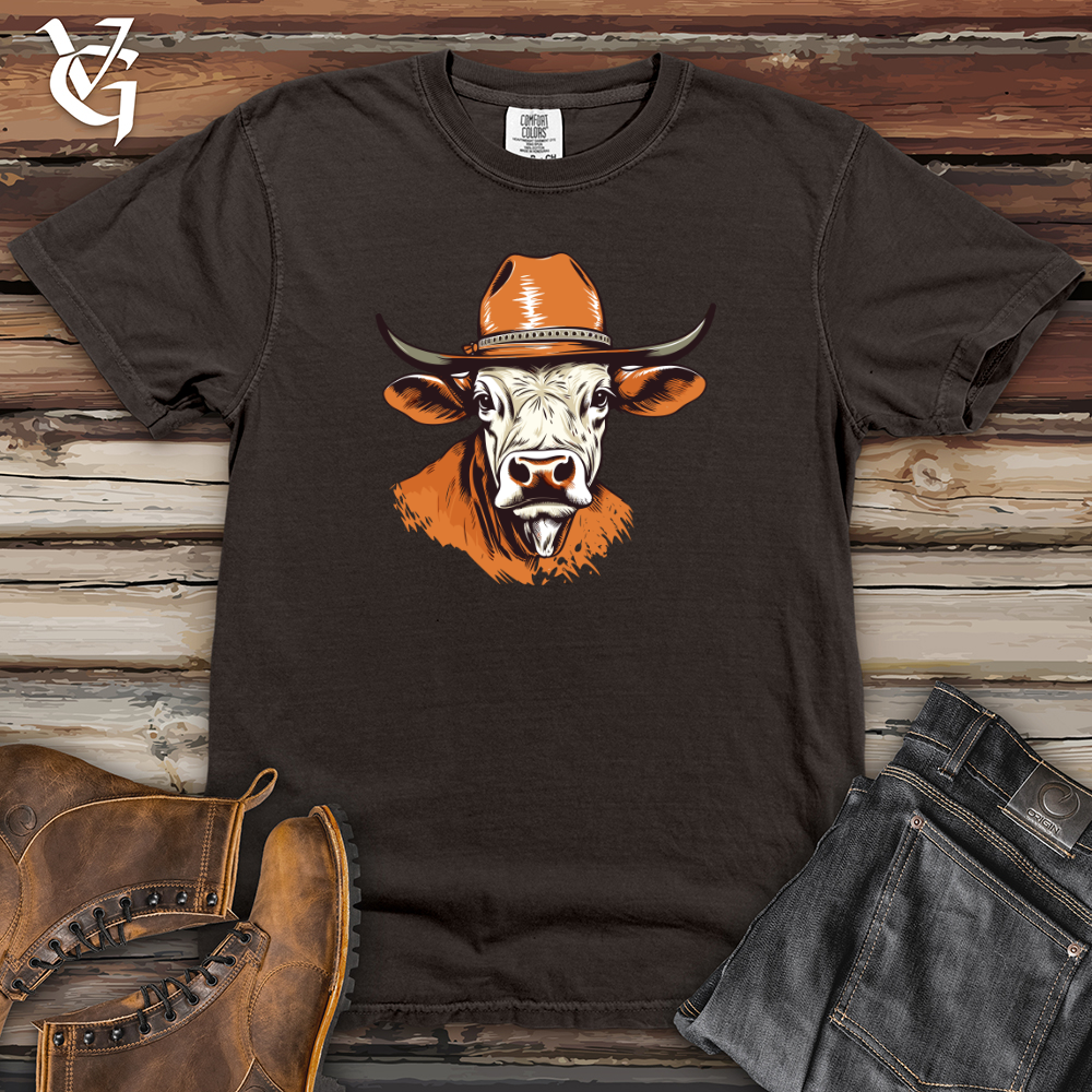 Viking Goods Coyote Moonlit Howl Cowboy Style Heavy Cotton Comfort Colors Tee Pepper / L