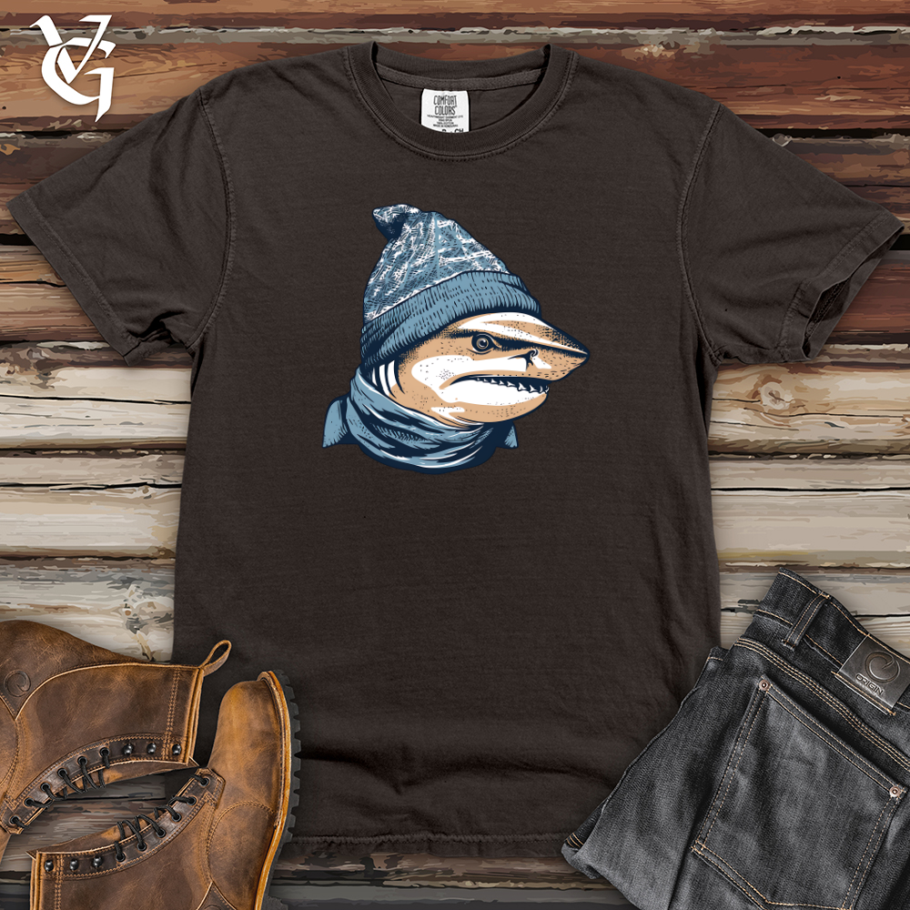 Viking Goods Cozy Shark Vibes Heavy Cotton Comfort Colors Tee Pepper / L