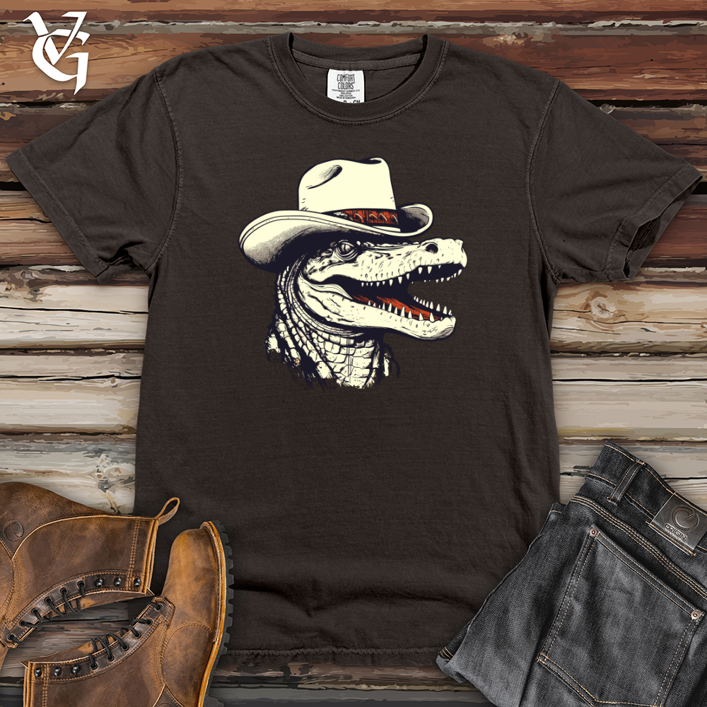 Viking Goods Crocodile Marshland Cowboy Swagger Heavy Cotton Comfort Colors Tee Pepper / L