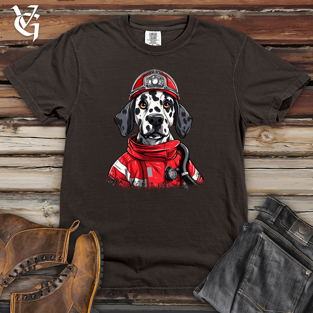 Viking Goods Dalmatian Fire Rescue Heavy Cotton Comfort Colors Tee Pepper / L