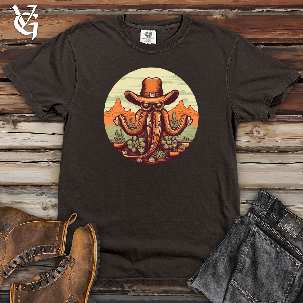 Viking Goods Desert Cowboy Octopus Heavy Cotton Comfort Colors Tee Pepper / L