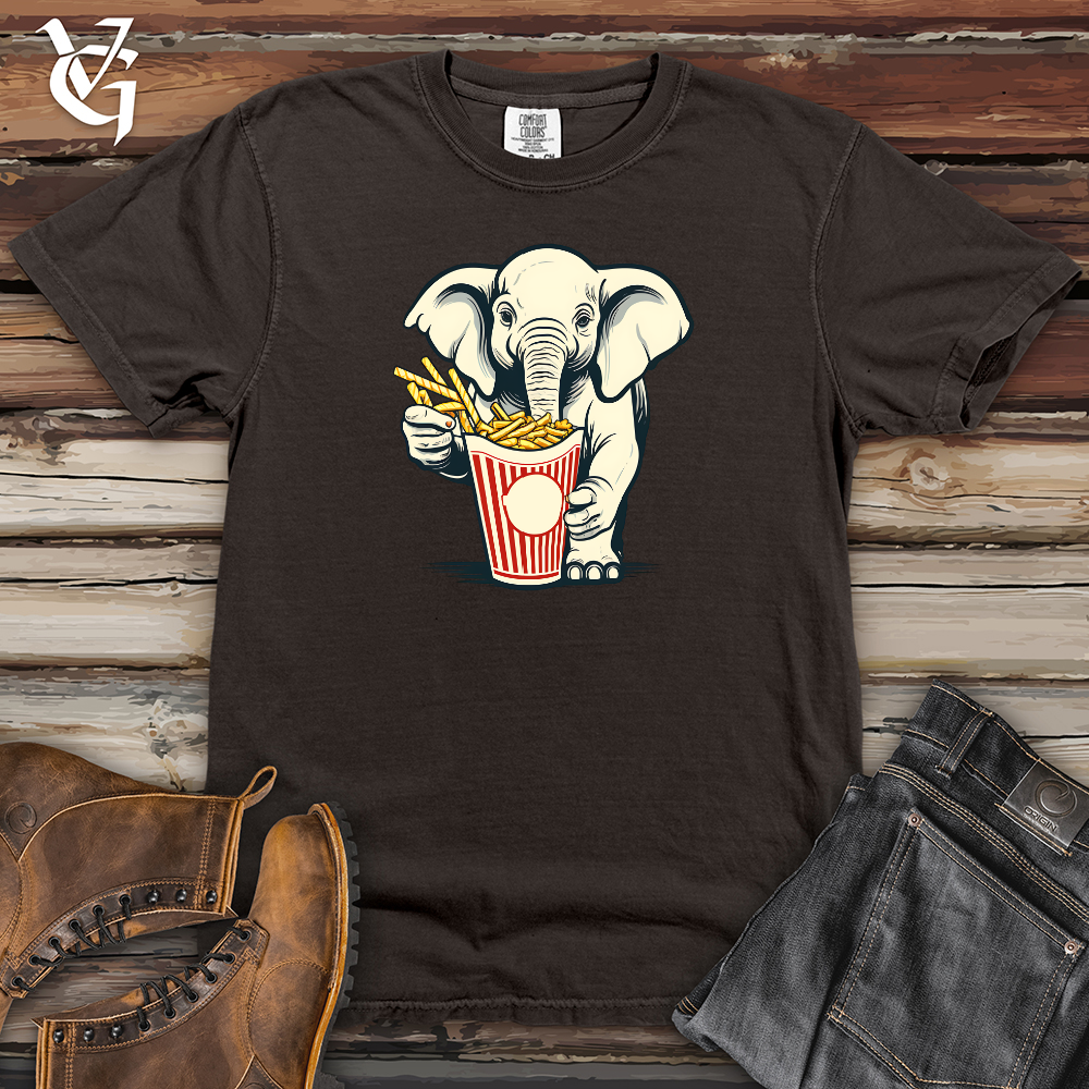 Viking Goods Elephant Fry Fanatic Heavy Cotton Comfort Colors Tee Pepper / L
