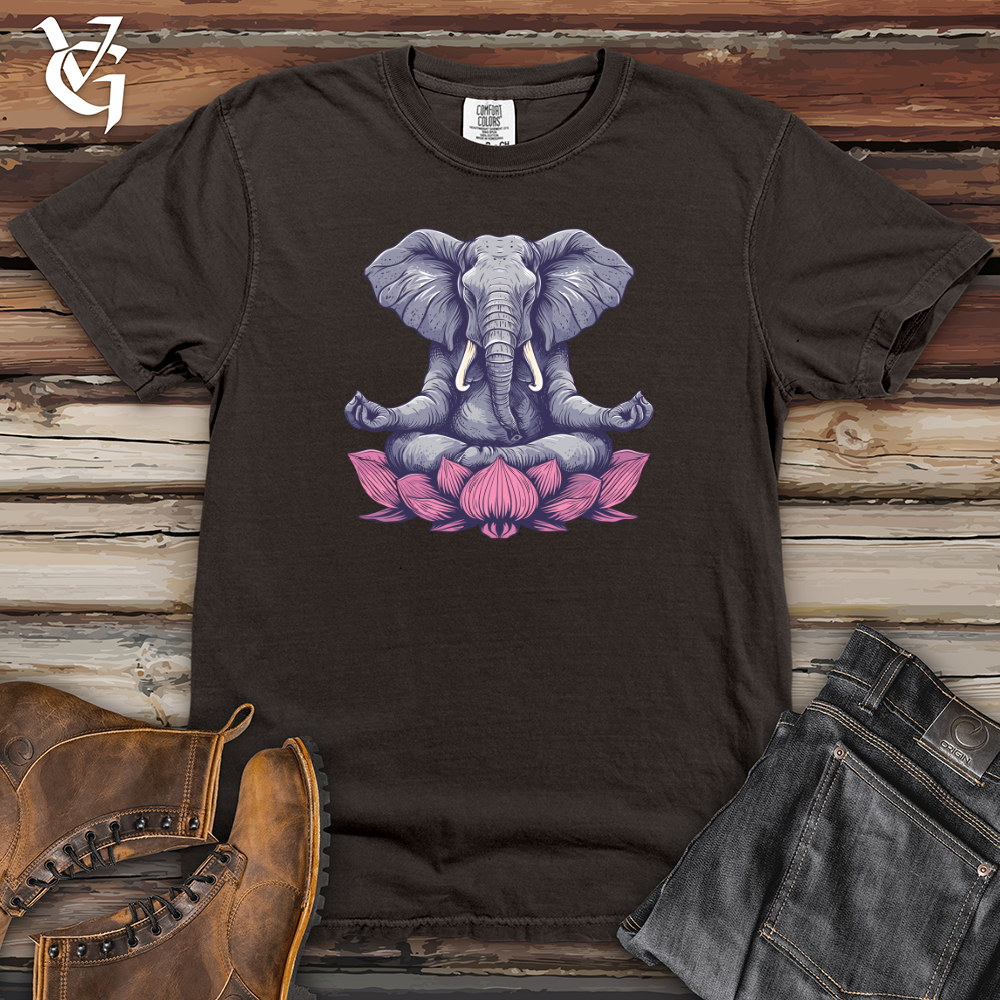 Viking Goods Elephant Lotus Harmony Heavy Cotton Comfort Colors Tee Pepper / L