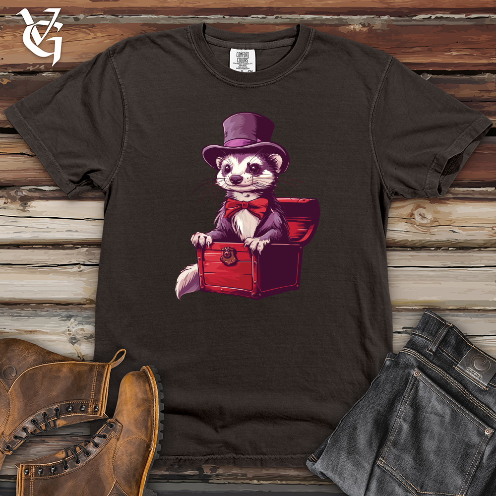 Viking Goods Ferret Traveler's Attire Heavy Cotton Comfort Colors Tee Pepper / L