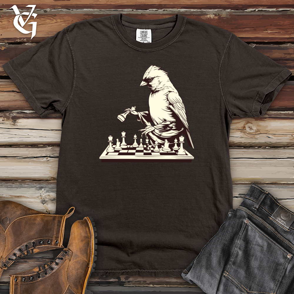 Viking Goods Finch Feathered Chess Heavy Cotton Comfort Colors Tee Pepper / L