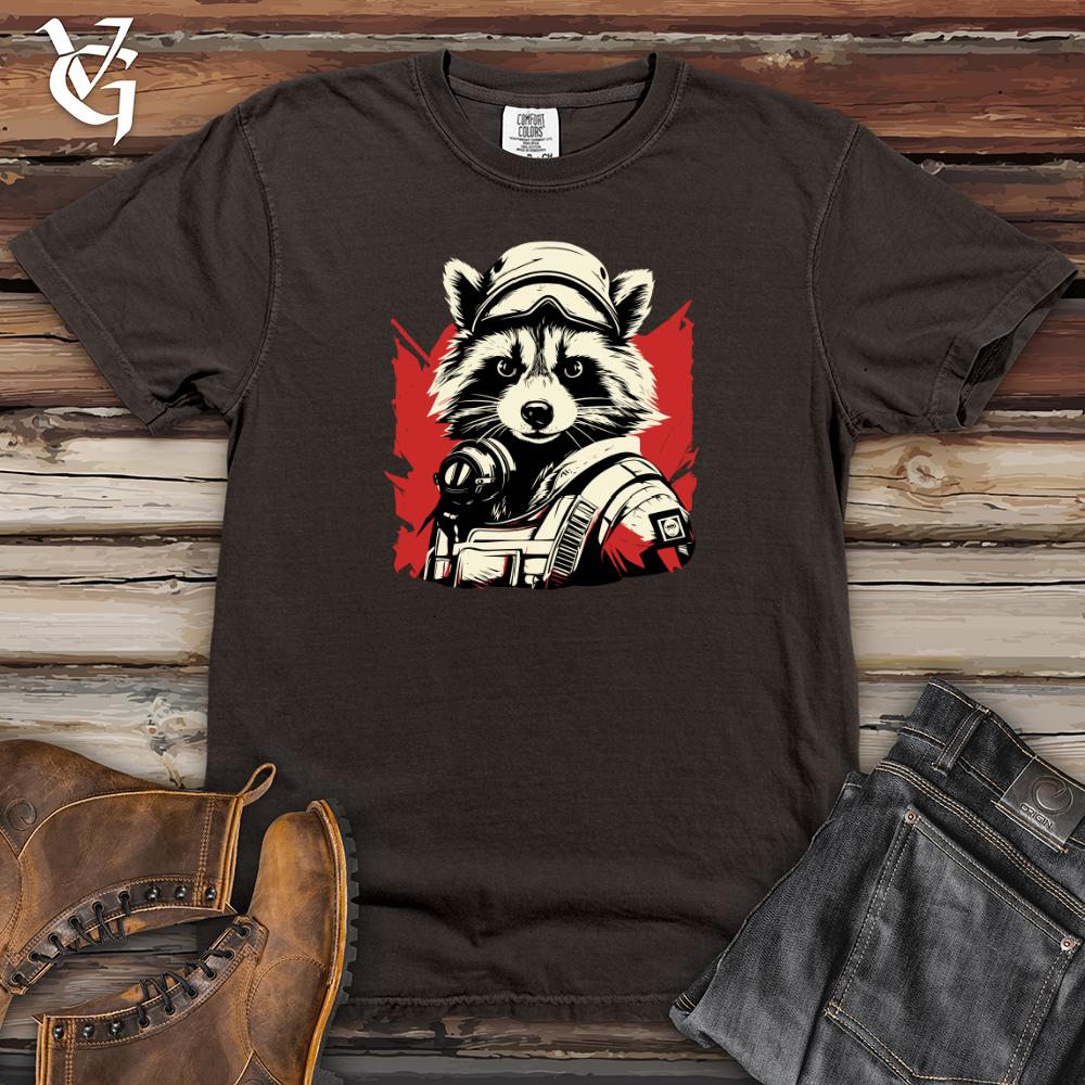 Viking Goods First Responder Raccoon Alert Heavy Cotton Comfort Colors Tee Pepper / L