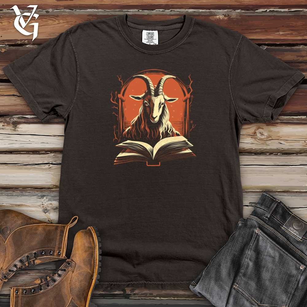 Viking Goods Goat Booklovers Reading Retreat 01 Heavy Cotton Comfort Colors Tee Pepper / L