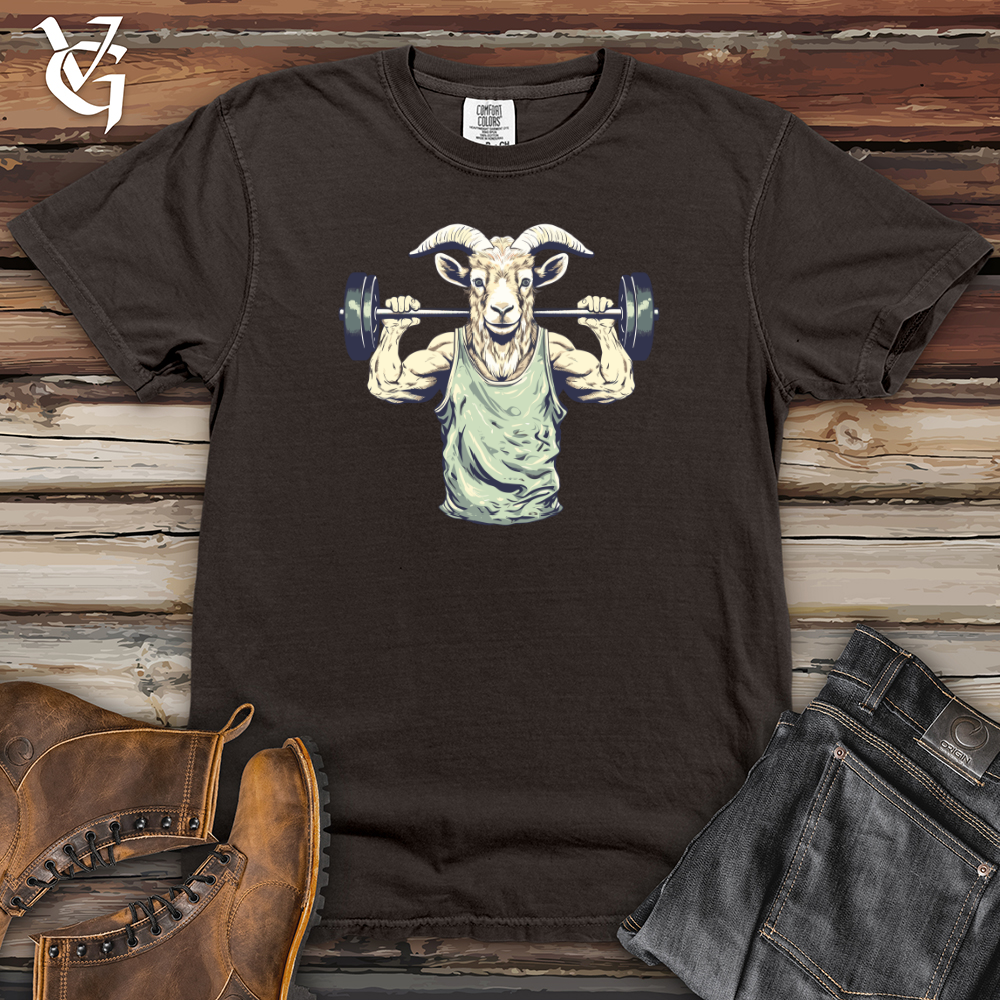 Viking Goods Goat Squat Heavy Cotton Comfort Colors Tee Pepper / L