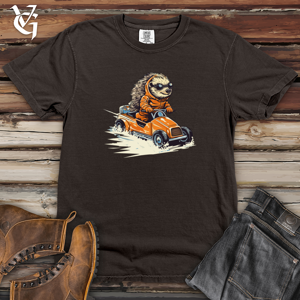 Viking Goods Hedgehog Racing Roadster Heavy Cotton Comfort Colors Tee Pepper / L