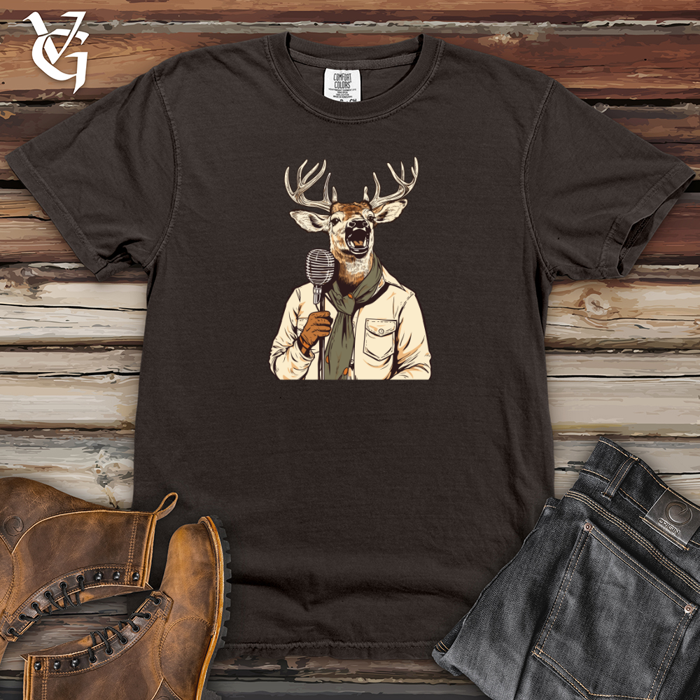 Viking Goods Kooky Crooner Deer Heavy Cotton Comfort Colors Tee Pepper / L