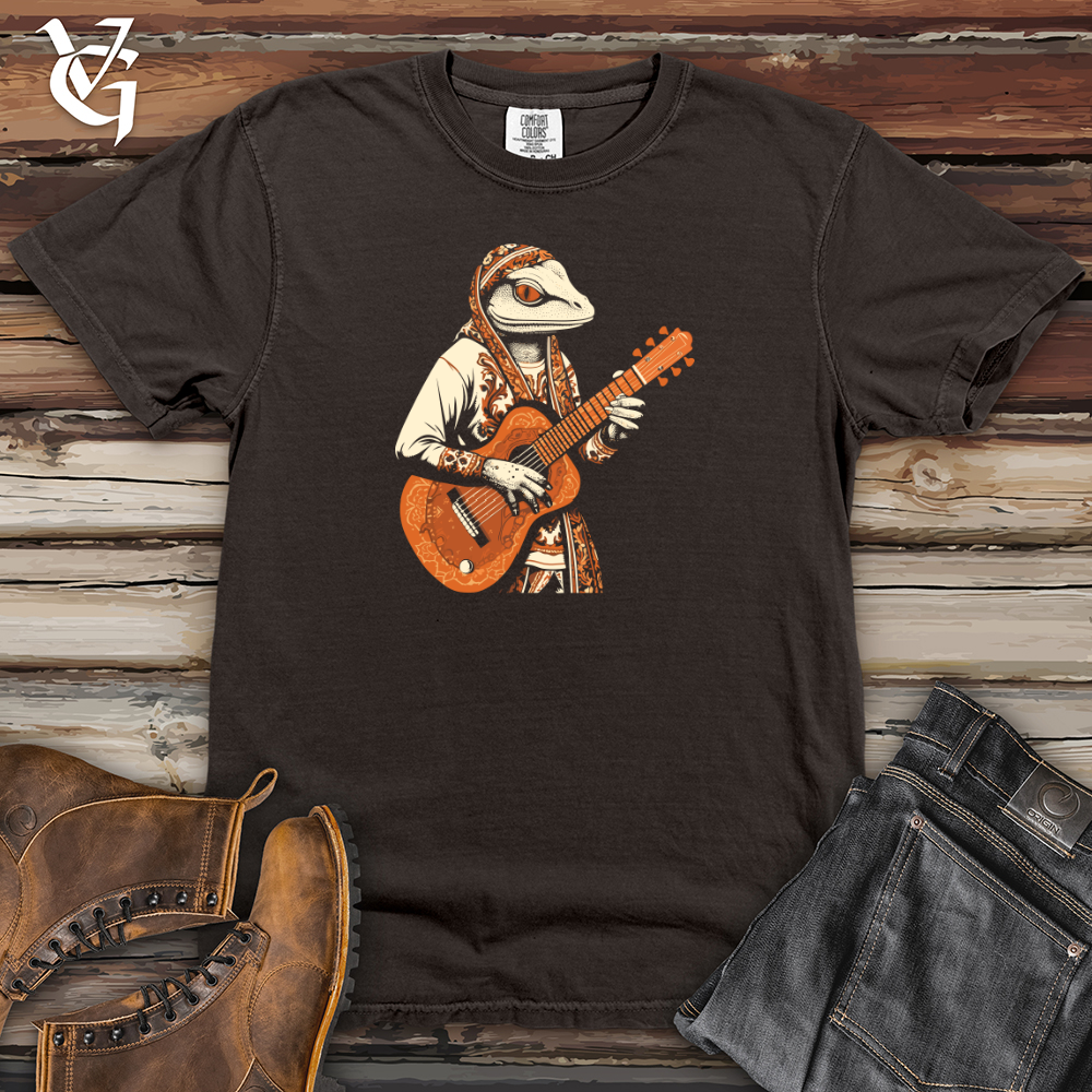 Viking Goods Lizard Desert Guitar Heavy Cotton Comfort Colors Tee Pepper / L