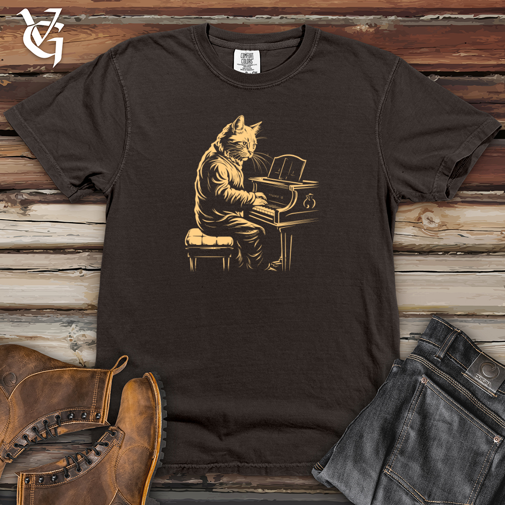 Viking Goods Melodic Feline Heavy Cotton Comfort Colors Tee Pepper / L