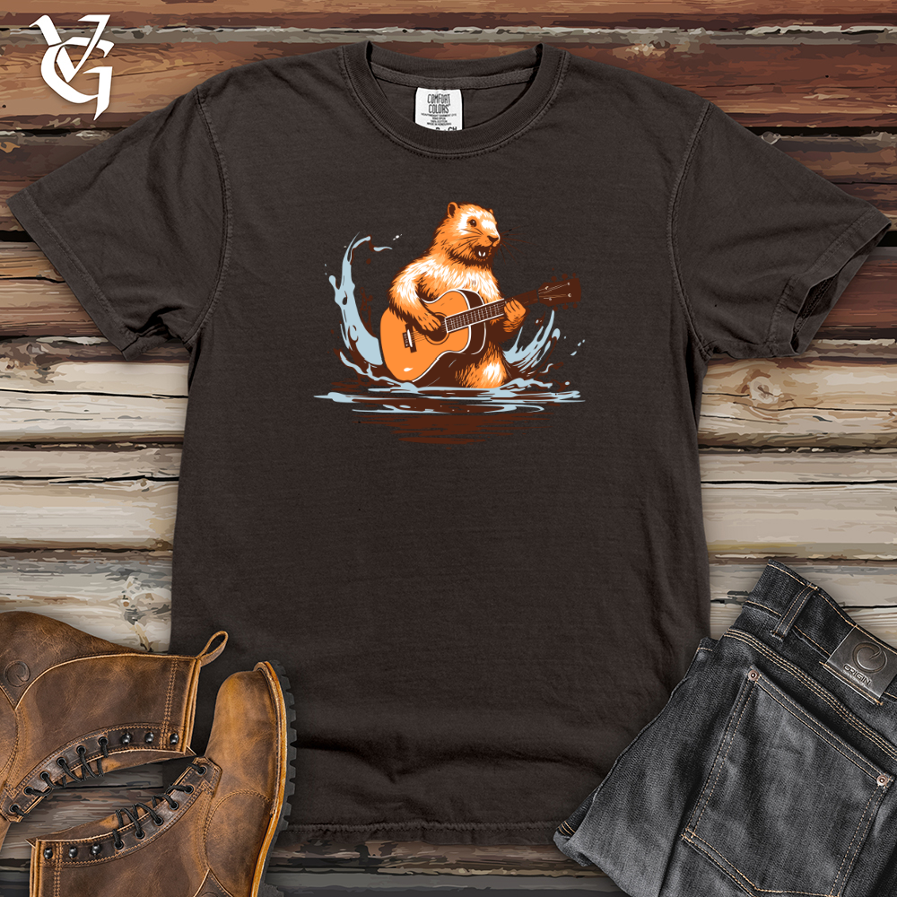 Viking Goods Melody Carving Beaver Heavy Cotton Comfort Colors Tee Pepper / L