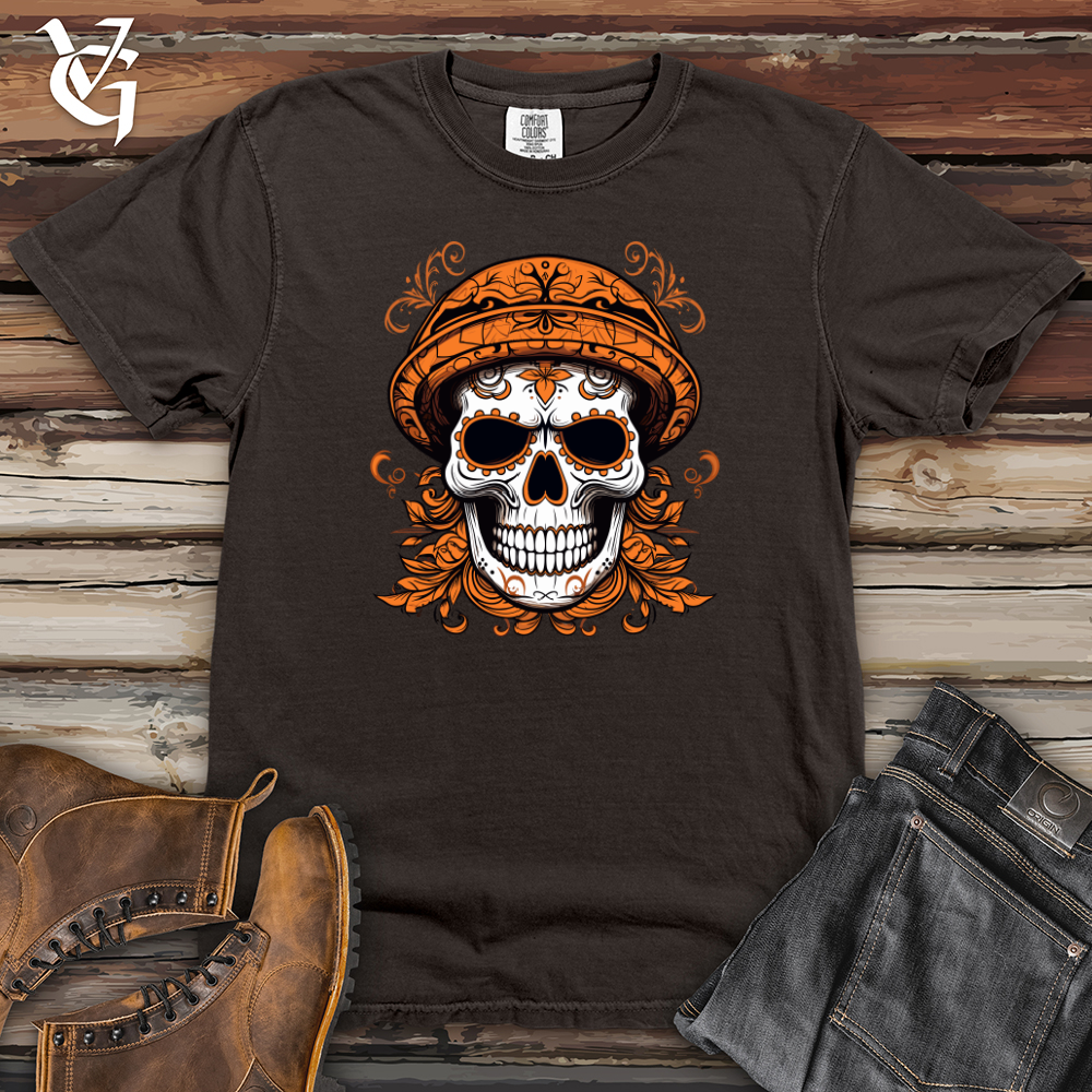 Viking Goods Menacing Skulls Treasure Heavy Cotton Comfort Colors Tee Pepper / L