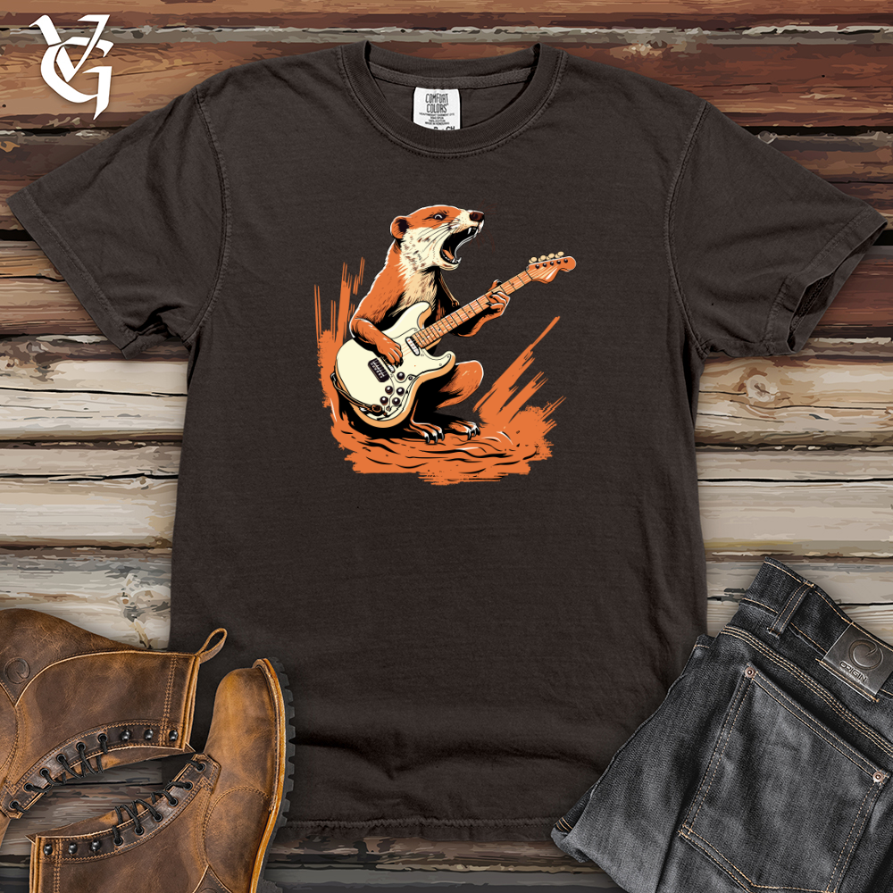 Viking Goods Mongoose Melody Guitar Rockout 01 Heavy Cotton Comfort Colors Tee Pepper / L