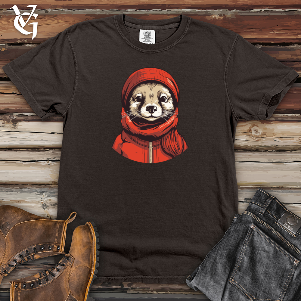 Viking Goods Mongoose Winter Beanie Cozy Style 01 Heavy Cotton Comfort Colors Tee Pepper / L