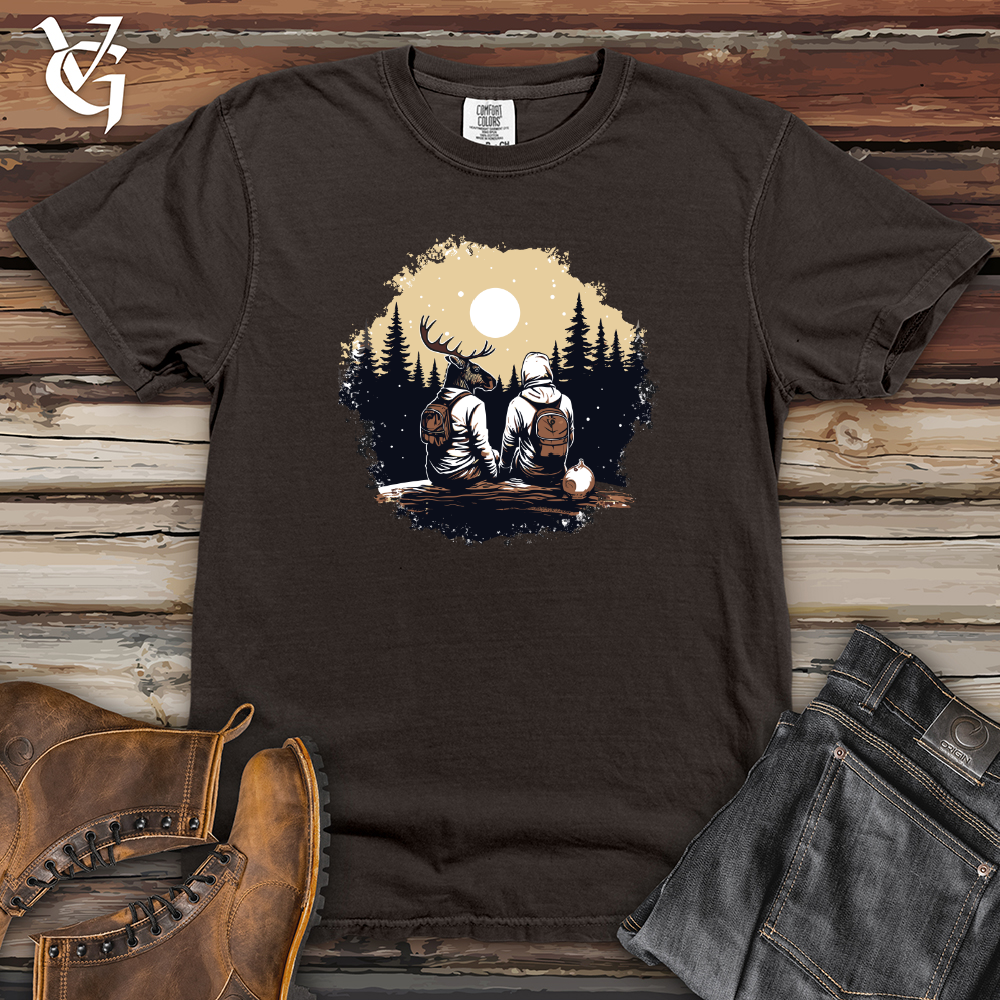 Viking Goods Moose Wilderness Encounter Heavy Cotton Comfort Colors Tee Pepper / L