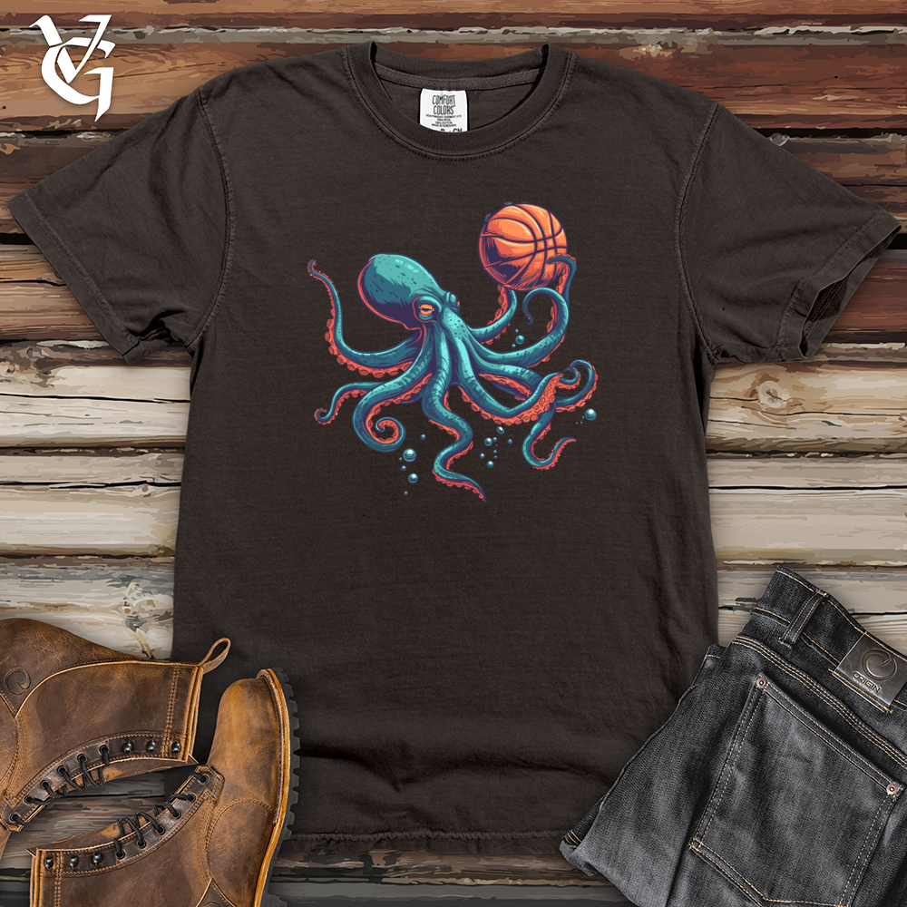 Viking Goods Octopus Basketball Dunk Heavy Cotton Comfort Colors Tee Pepper / L