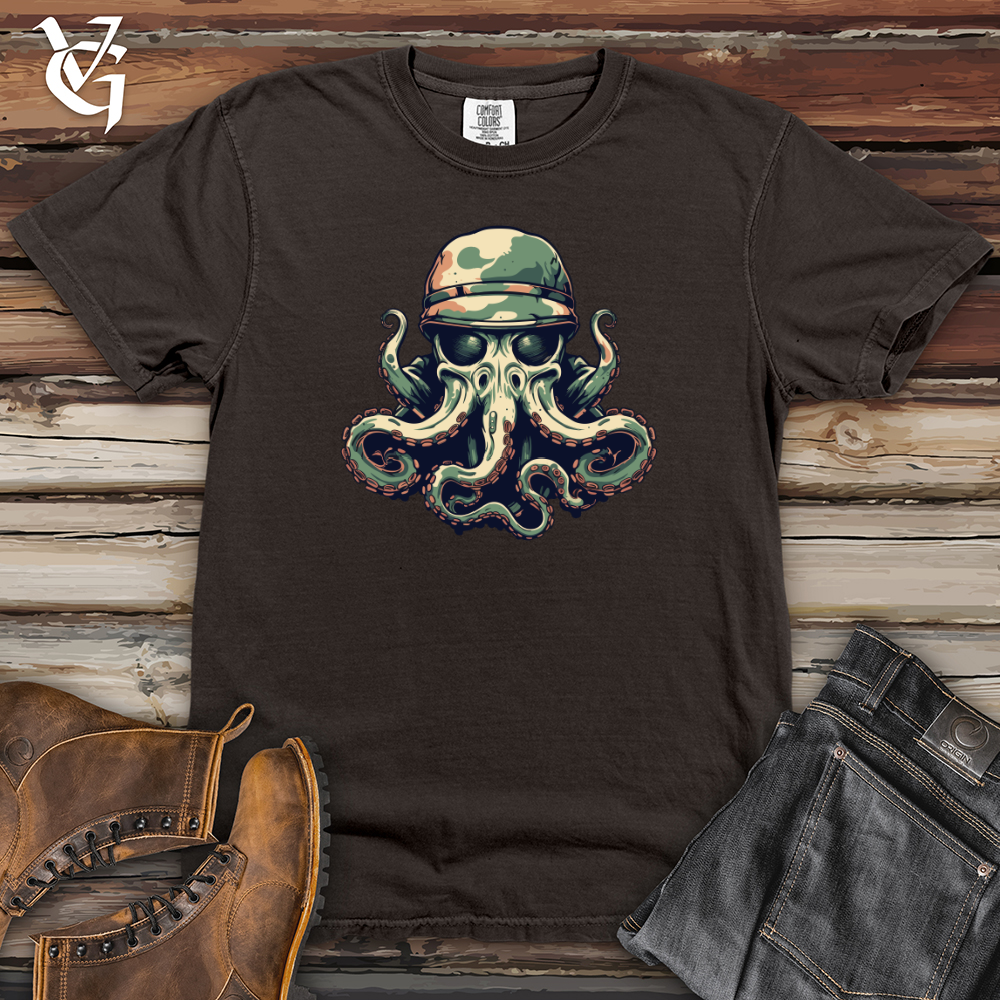 Viking Goods Octopus Camo Army Outfit Operation Heavy Cotton Comfort Colors Tee Pepper / L