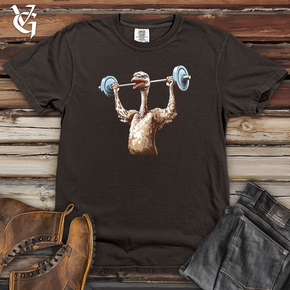 Viking Goods Ostrich Powerlifting Champ Heavy Cotton Comfort Colors Tee Pepper / L