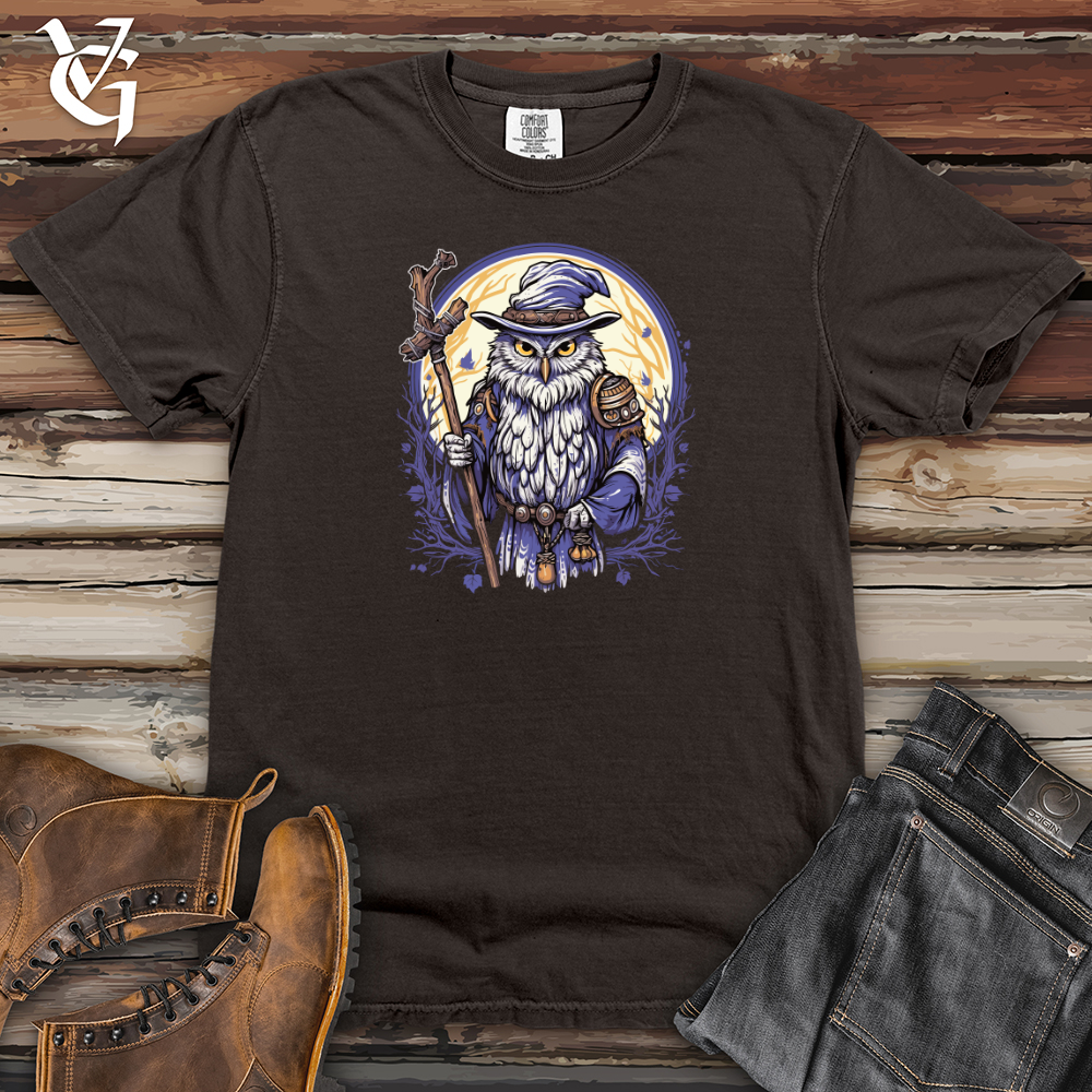 Viking Goods Owl Wizardry Moon Heavy Cotton Comfort Colors Tee Pepper / L