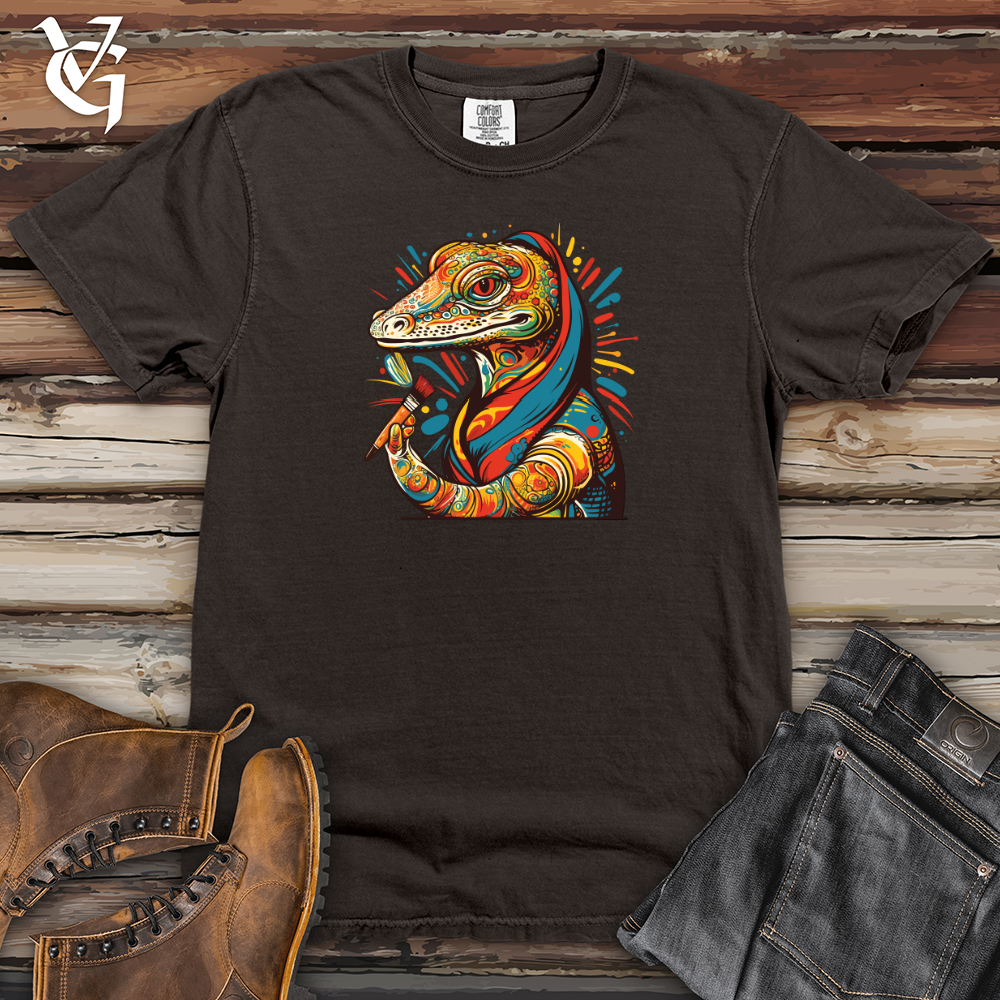 Viking Goods Paintbrush Maestro Lizard Heavy Cotton Comfort Colors Tee Pepper / L