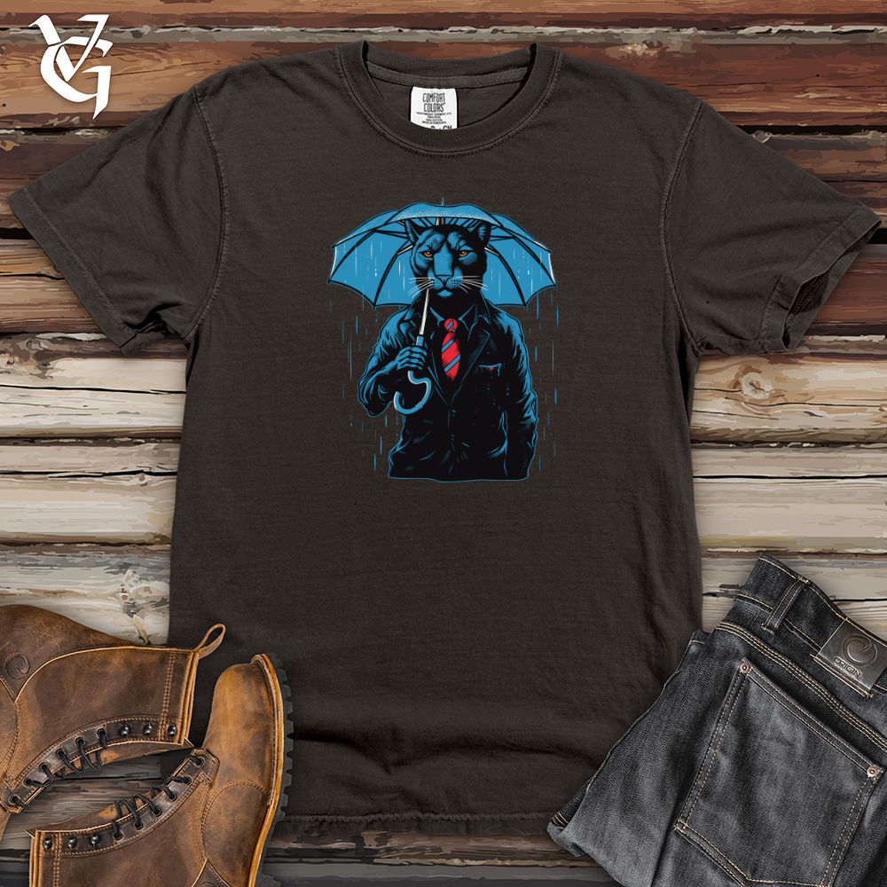 Viking Goods Panther Jungle Drizzle Umbrella Refuge Heavy Cotton Comfort Colors Tee Pepper / L